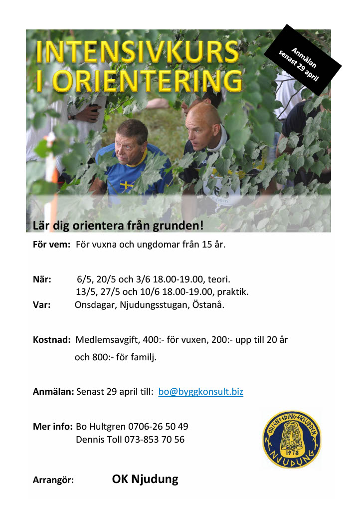 image: INTENSIVKURS  I ORIENTERING 