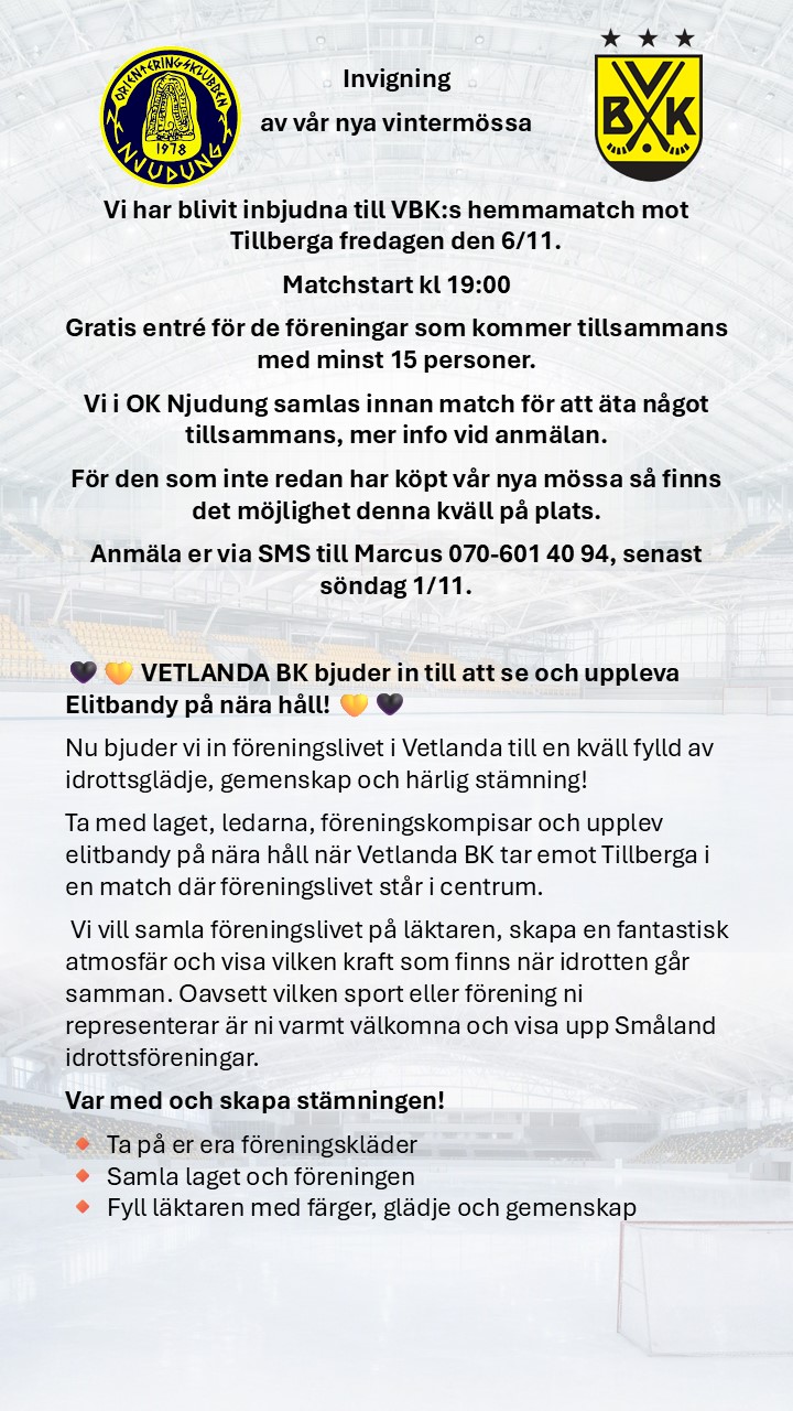 image: Invigning av vår nya vintermössa och match