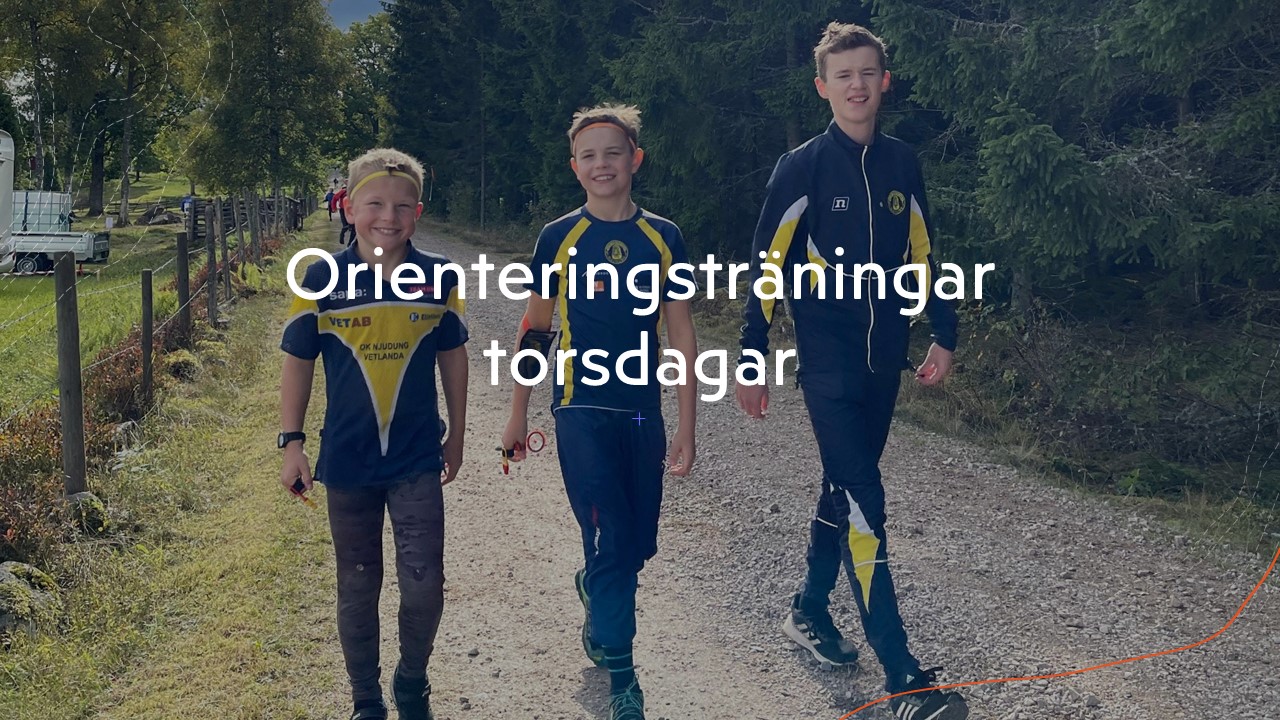 image: Årets Orienteringsträningar börjar den 4 april